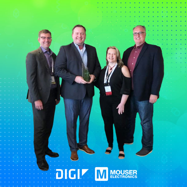 Mouser recibe el reconocimiento al mejor distribuidor de NPI de manos de Digi International
